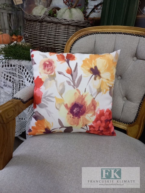 POSZEWKA 40 x 40 cm kwiaty prowansja , shabby chic,