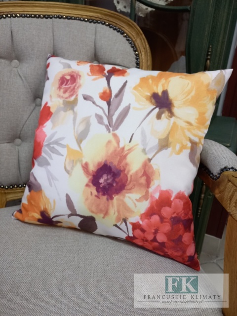 POSZEWKA 40 x 40 cm kwiaty prowansja , shabby chic,