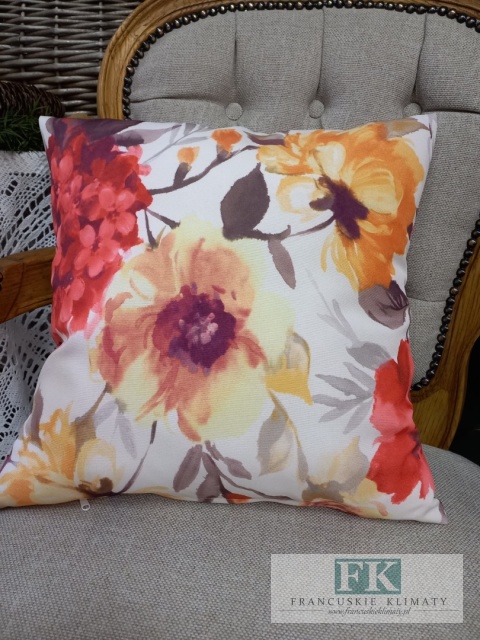 POSZEWKA 40 x 40 cm kwiaty prowansja , shabby chic,