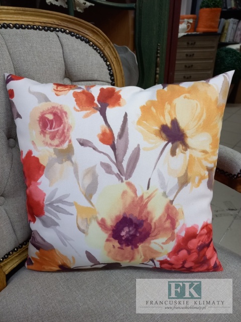 POSZEWKA 40 x 40 cm kwiaty prowansja , shabby chic,