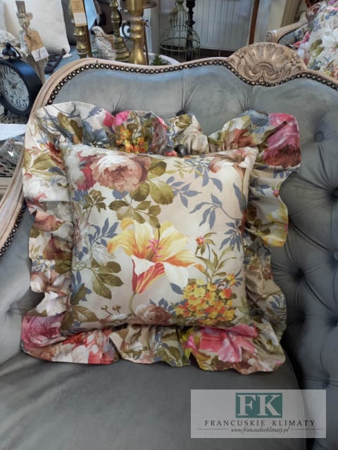 POSZEWKA FALBANA KWIATY PROWANSJA, SHABBY,CHIC