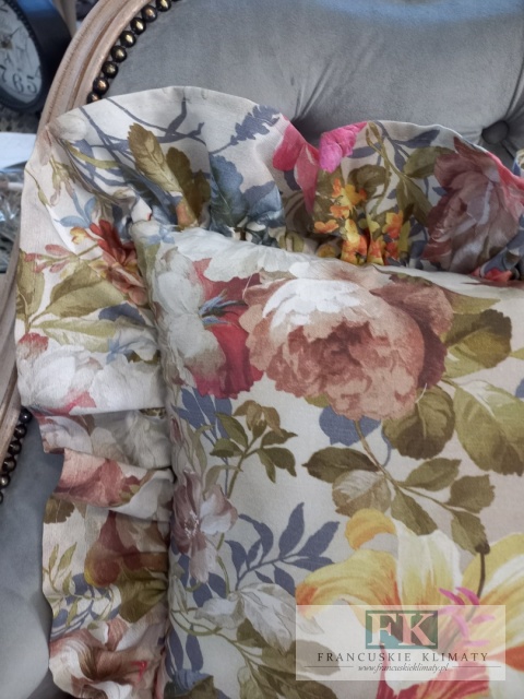 POSZEWKA FALBANA KWIATY PROWANSJA, SHABBY,CHIC