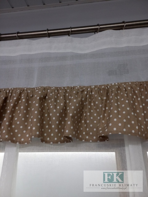 ROLETKA, EKRAN , PANEL SWEET FALBANKA PROWANSJA , SABBY, VINTAGE, SZER 80 CM WYS 140 BATYST BAWEŁNA