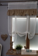 ROLETKA, EKRAN , PANEL SWEET FALBANKA PROWANSJA , SABBY, VINTAGE, SZER 80 CM WYS 140 BATYST BAWEŁNA