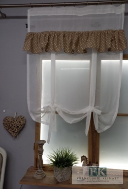 ROLETKA, EKRAN , PANEL SWEET FALBANKA PROWANSJA , SABBY, VINTAGE, SZER 80 CM WYS 140 BATYST BAWEŁNA