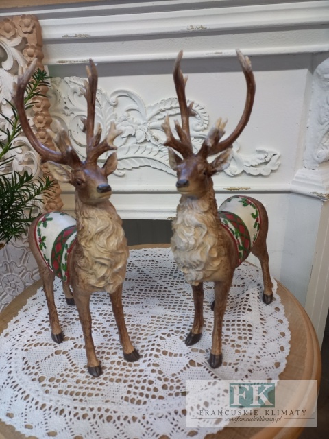 FIGURA JELEŃ RENIFER STOJĄCY 35 cm