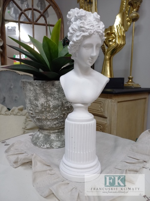 FIGURA POPIERSIE KOBIETY RETRO 36 CM BIEL , VINTAGE RETRO