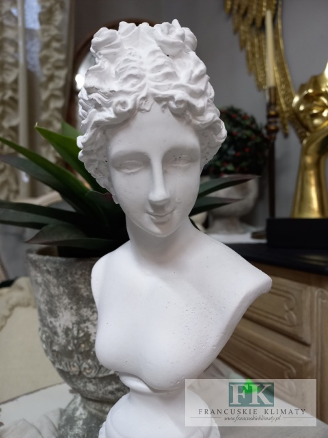 FIGURA POPIERSIE KOBIETY RETRO 36 CM BIEL , VINTAGE RETRO