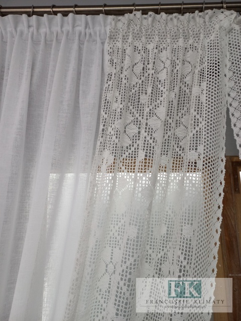 FIRANA NATURA SZYDEŁKO BIAŁA 420 /210 prowansja ,retro
