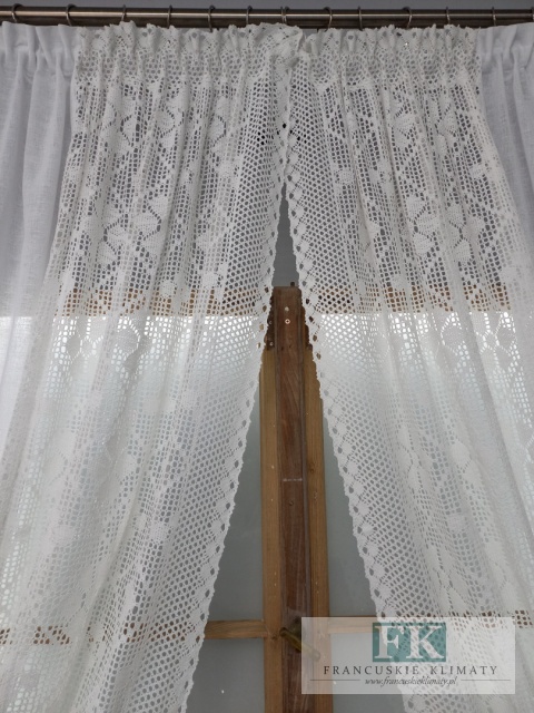 FIRANA NATURA SZYDEŁKO BIAŁA 420 /210 prowansja ,retro