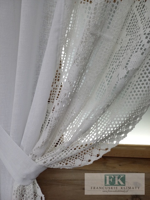 FIRANA NATURA SZYDEŁKO BIAŁA 420 /210 prowansja ,retro