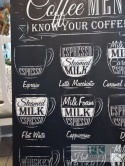 OBRAZ RETRO NA PŁÓTNIE 45/70 CAFFE MENU
