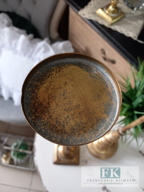 METALOWY ŚWIECZNIK 51,5 CM ZŁOTY