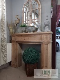 DREWNIANY PORTAL KOMINKOWY SZER. 130 cm NATURALNE DREWNO
