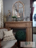DREWNIANY PORTAL KOMINKOWY SZER. 130 cm NATURALNE DREWNO