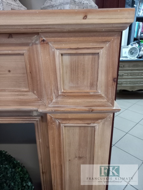 DREWNIANY PORTAL KOMINKOWY SZER. 130 cm NATURALNE DREWNO