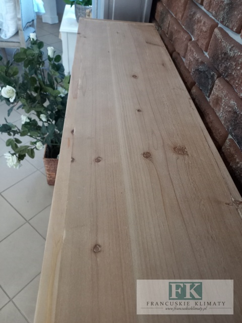 DREWNIANY PORTAL KOMINKOWY SZER. 130 cm NATURALNE DREWNO