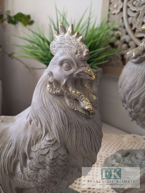 FIGURA KURA ceramiczno betonowa 25 cm