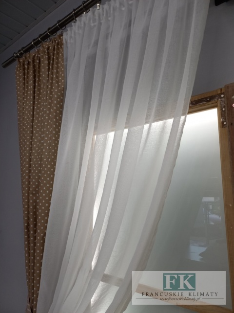 KPL KOMPLET FIRANA BATYST , BAWEŁNA ZASŁONY , shabby retro