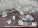 MATERIAŁ TKANINA ORGANZA ORGANTYNA KRESZOWANA KWIATUSZKI 280 CM