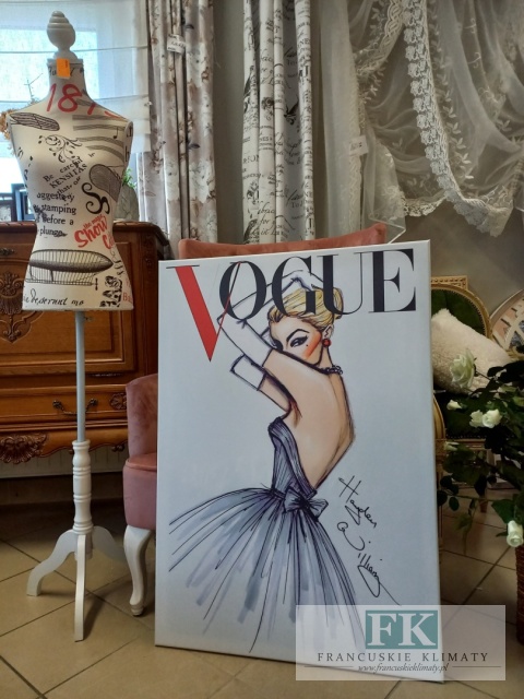 OBRAZ NA PŁÓTNIE ,,MODELKA VOGUE' 70 / 100 CM