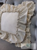 POSZEWKA NATURA 45/45 PODWÓJNA FALBANA KORONKA ,PROWANSJA, SHABBY,CHIC