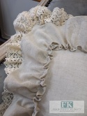 POSZEWKA NATURA 45/45 PODWÓJNA FALBANA KORONKA ,PROWANSJA, SHABBY,CHIC