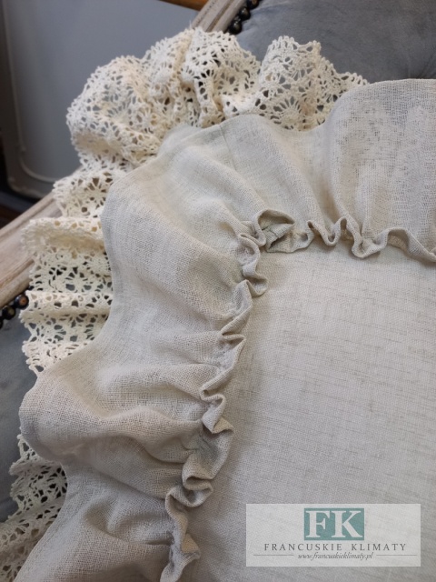 POSZEWKA NATURA 45/45 PODWÓJNA FALBANA KORONKA ,PROWANSJA, SHABBY,CHIC