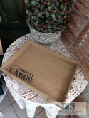 TACA DREWNIANA DEKORACYJNA CARGO 39 CM RETRO SHABBY CHIC PROWANSJA LOFT