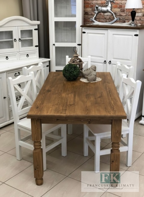 LITE DREWNO ! STÓŁ rozkładany PROWANSJA RUSTIC BOHO VINTAGE