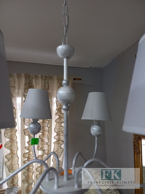 ŻYRANDOL lampa "CASSANDRA " 6 RAMIENNA sHABBY prowansja
