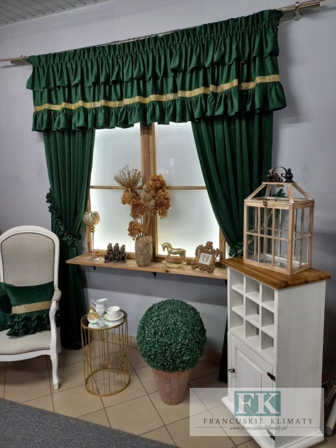 cyrkonie ! KPL KOMPLET ZASŁON FALBANY VELVET , WELWET