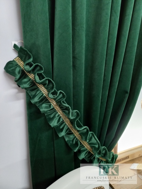 cyrkonie ! KPL KOMPLET ZASŁON FALBANY VELVET , WELWET