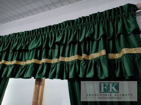 cyrkonie ! KPL KOMPLET ZASŁON FALBANY VELVET , WELWET