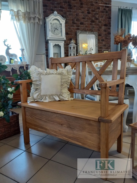 lite drewno ŁAWKA SIEDZISKO SKRZYNIE RUSTIC PROWANSJA