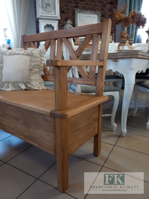 lite drewno ŁAWKA SIEDZISKO SKRZYNIE RUSTIC PROWANSJA