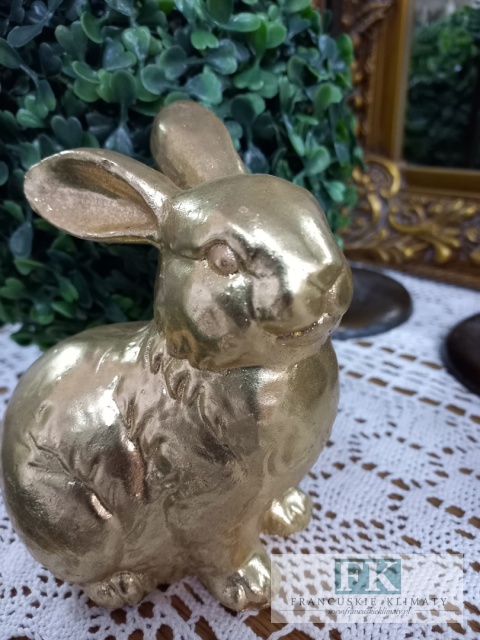 FIGURA CERAMICZNO BETONOWA KRÓLIK ZAJĄC 13 CM