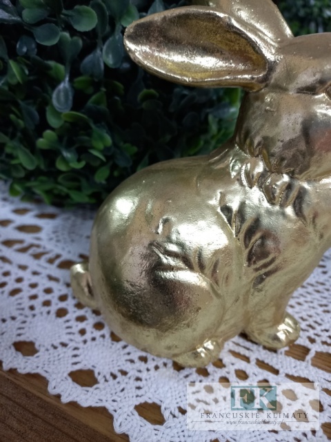 FIGURA CERAMICZNO BETONOWA KRÓLIK ZAJĄC 13 CM