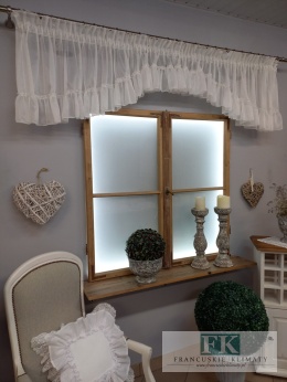 FIRANA lambrekin ŁUCZEK z FALBANKĄ BŁYSK 500/55 cm