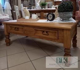 lite drewno STOLIK KAWOWY PROWANSJA RUSTIC szer. 135 cm