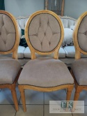 FRANCUSKI kpl. 4 szt. KRZESŁA MEDALION plusz CIENIOWANY !