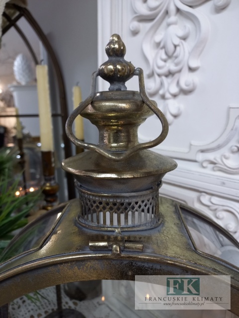 LAMPION , LATARNIA METAL + SZKŁO 52,5 CM