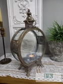 LAMPION , LATARNIA METAL + SZKŁO 52,5 CM