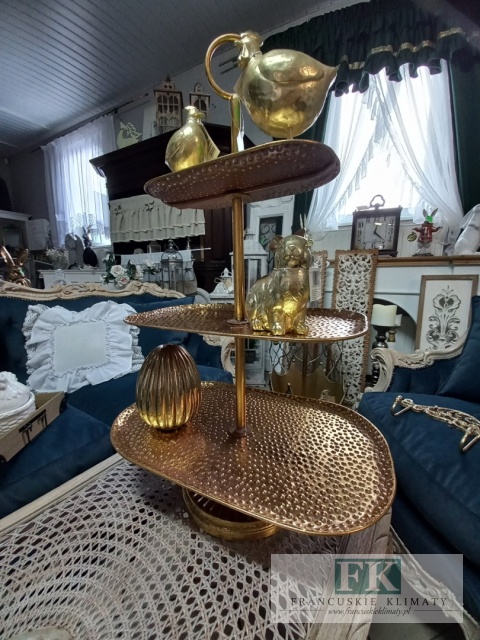 PATERA 3 POZIOMY 68 CM ZŁOTA