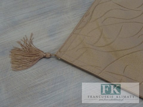 BIEŻNIK DEKORACYJNY BAROK KARMEL 33x140 PROWANSJA SHABBY CHIC VINTAGE LOFT