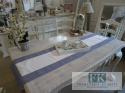 BIEŻNIK DEKORACYJNY NIEBIESKA KRATA 40X160 PROWANSJA SHABBY CHIC VINTAGE LOFT