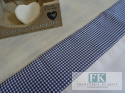 BIEŻNIK DEKORACYJNY NIEBIESKA KRATA 40X160 PROWANSJA SHABBY CHIC VINTAGE LOFT