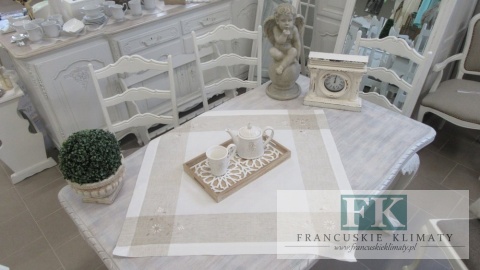 BIEŻNIK SERWETA AURELIA 85X85 PROWANSJA SHABBY CHIC VINTAGE LOFT