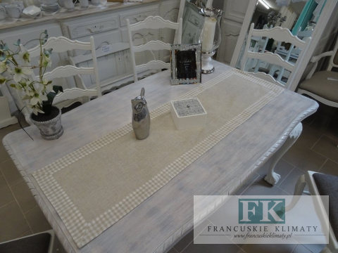 BIEŻNIK DEKORACYJNY NATURAL 40X140 PROWANSJA SHABBY CHIC VINTAGE LOFT