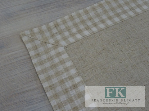 BIEŻNIK DEKORACYJNY NATURAL 40X140 PROWANSJA SHABBY CHIC VINTAGE LOFT